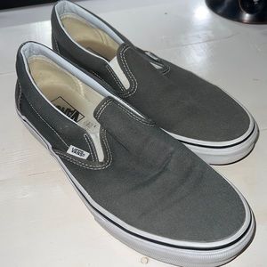 Vans grey slip on